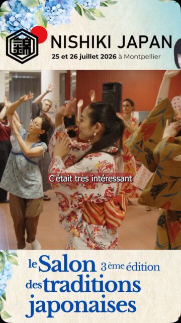 🤩🎋Vos retours sur l’édition 2025 de Nishiki Japan nous ont porté toute l’année. 

Entre émotions, découvertes et moments inoubliables, vous avez fait de cet événement un véritable festival de passion. ❤️‍🔥 

⏳ On remet ça dans 8 jours ! 
📅 Les 25 & 26 juillet 
📍  Maison des Relations Internationales Nelson Mandela à Montpellier

Le compte à rebours touche à sa fin : préparez-vous à vivre une nouvelle immersion au cœur du Japon. 

✨ La programmation est déjà disponible sur Instagram et sur notre site web. 

Merci pour votre énergie, votre bienveillance et votre fidélité et on espère vous retrouver nombreuses et nombreux le week-end prochain. 

Merci pour la vidéo : @funky.pistache 

2025年のNishiki Japanについて皆さまからいただいた温かいご感想は、私たちに一年中大きな力を与えてくれました。
感動、発見、そして忘れられない瞬間の数々──皆さまのおかげで、このイベントは本当の情熱に満ちた祭典となりました。

⏳ あと8日で再び開催されます！ 
📅 7月25日・26日 
📍 モンペリエ 国際交流館 ネルソン・マンデラ

カウントダウンはいよいよ終盤です。
日本の魅力に再び浸る特別な2日間を、どうぞ楽しみにしていてください。

✨ プログラムはすでにInstagramと公式サイトで公開中です。

皆さまのエネルギー、優しさ、そして変わらぬご支援に心から感謝しています。
来週末、たくさんの皆さまとお会いできることを楽しみにしています。