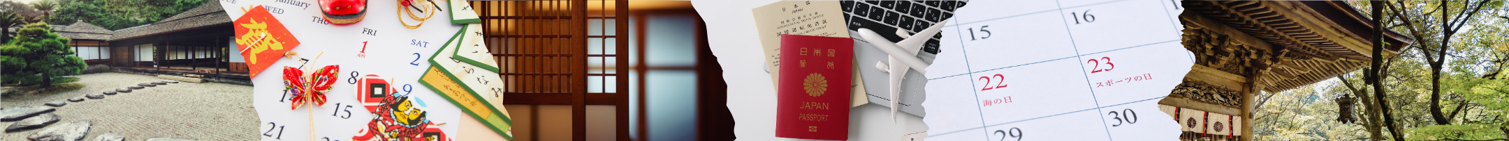 ryokan, agenda en japonais, passeport japonais et temple.